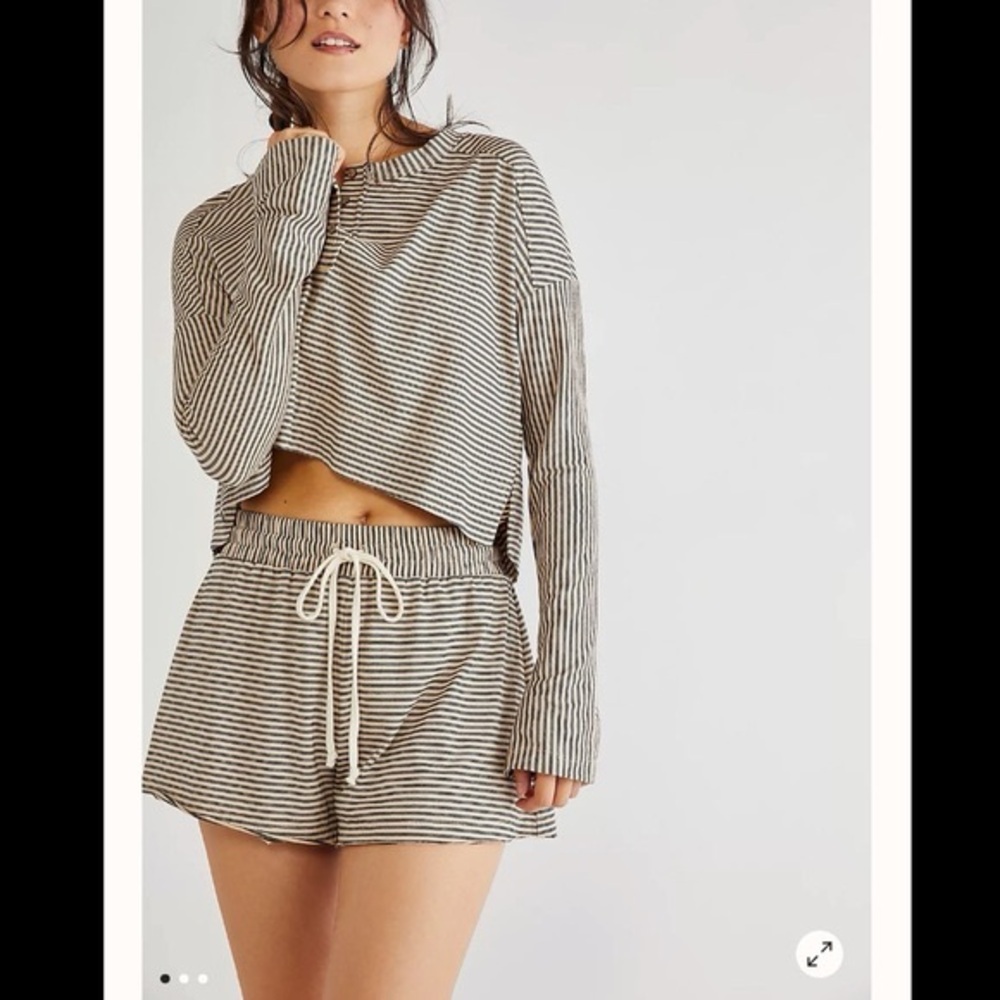 Intimately Free People Seeing Stripes Shorts Set